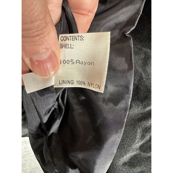 Vintage Nipon Coature 2 Piece Midi Skirt Suit Black Velour 4 Button Blazer - Picture 5 of 15
